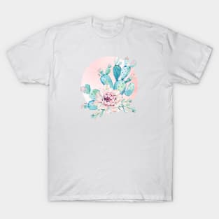 Rose Gold Succulent Sunshine II T-Shirt